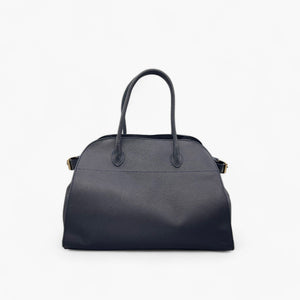 Noirblanc No. 285 - The Clean Tote in Darkblue | Luxury Leather Tote