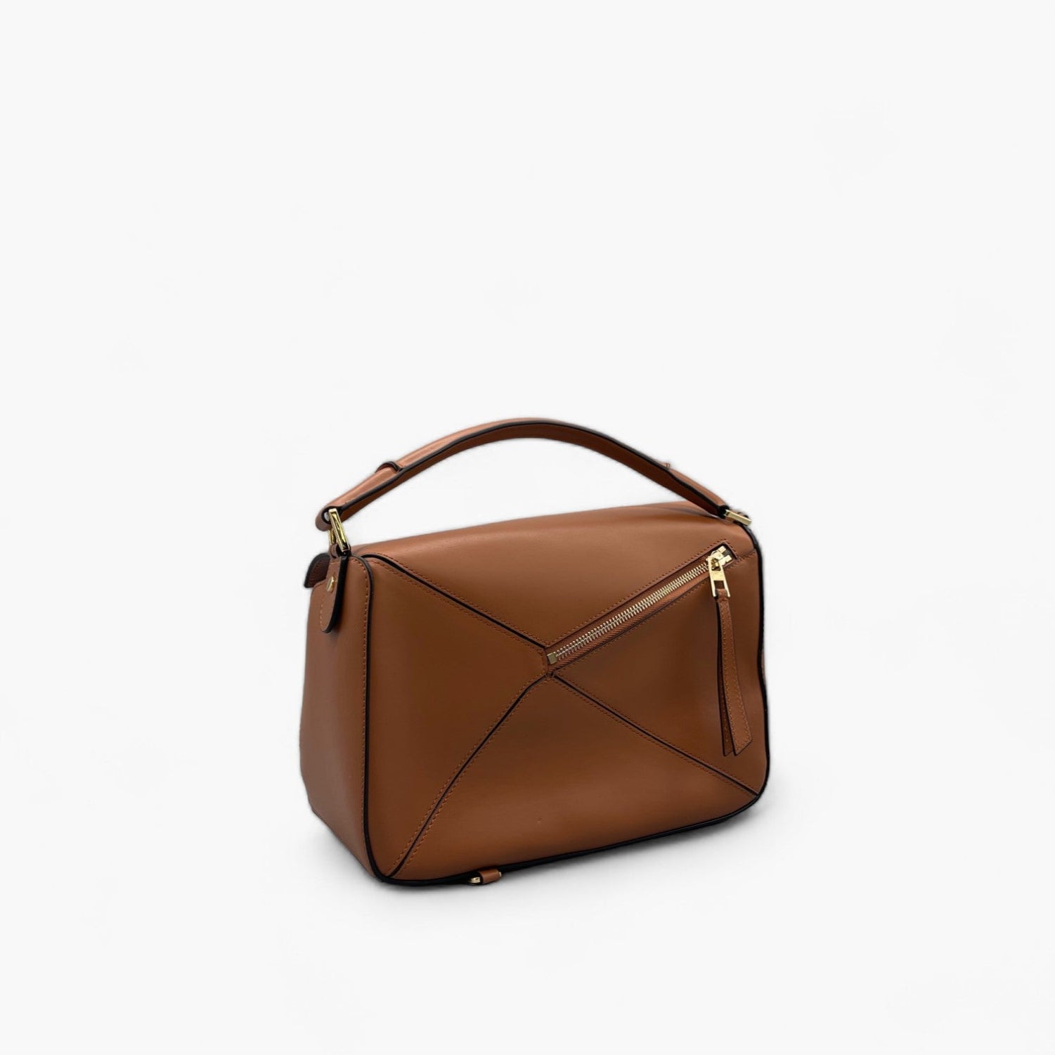 No. 228 Large Crossbody Bag in Camel - Italian Leather | Noirblanc