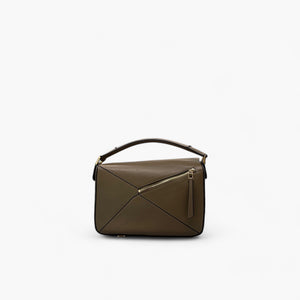 No. 228 Large Crossbody Bag in Mudgreen - Italian Leather | Noirblanc