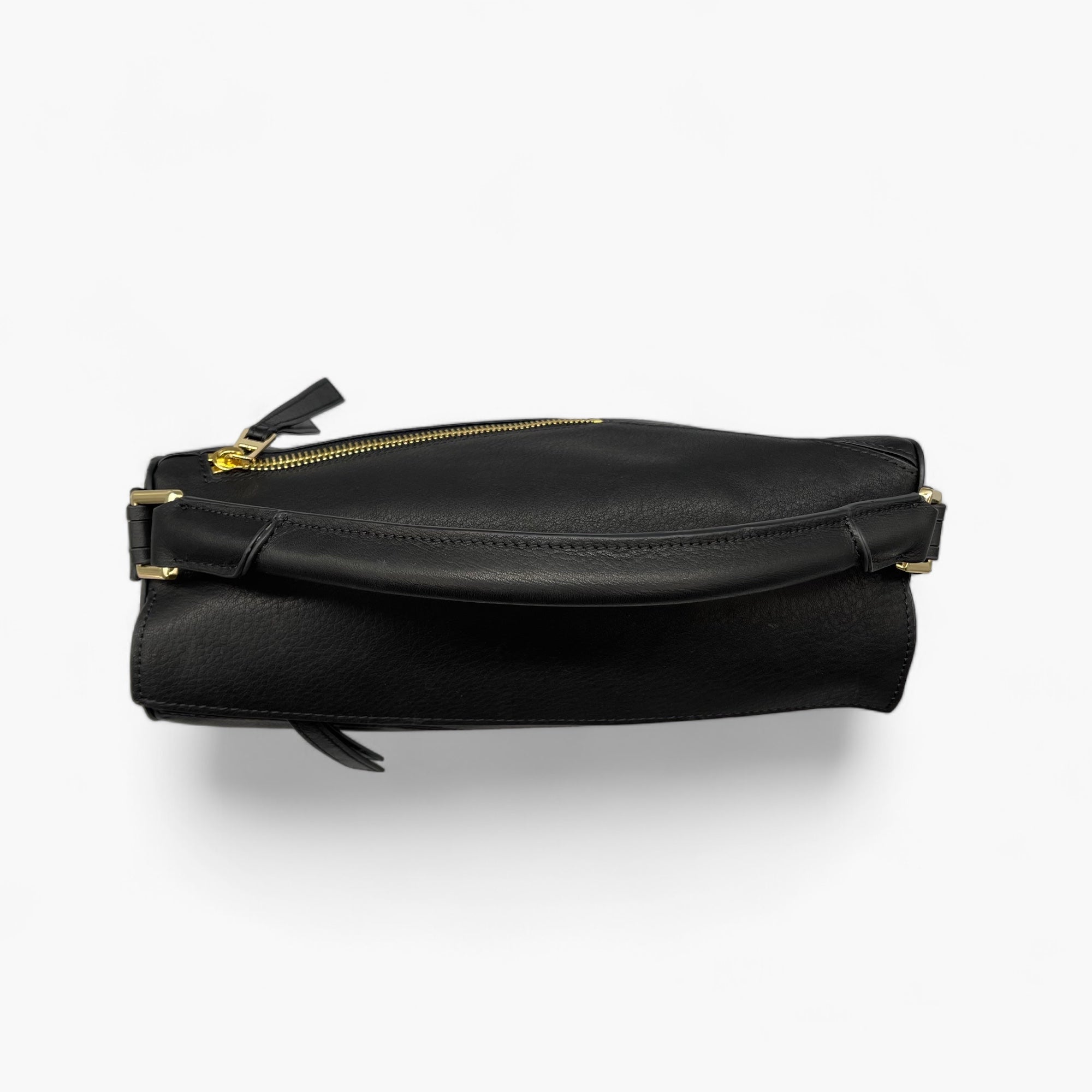 No. 228 Large Crossbody Bag in Black - Italian Leather | Noirblanc