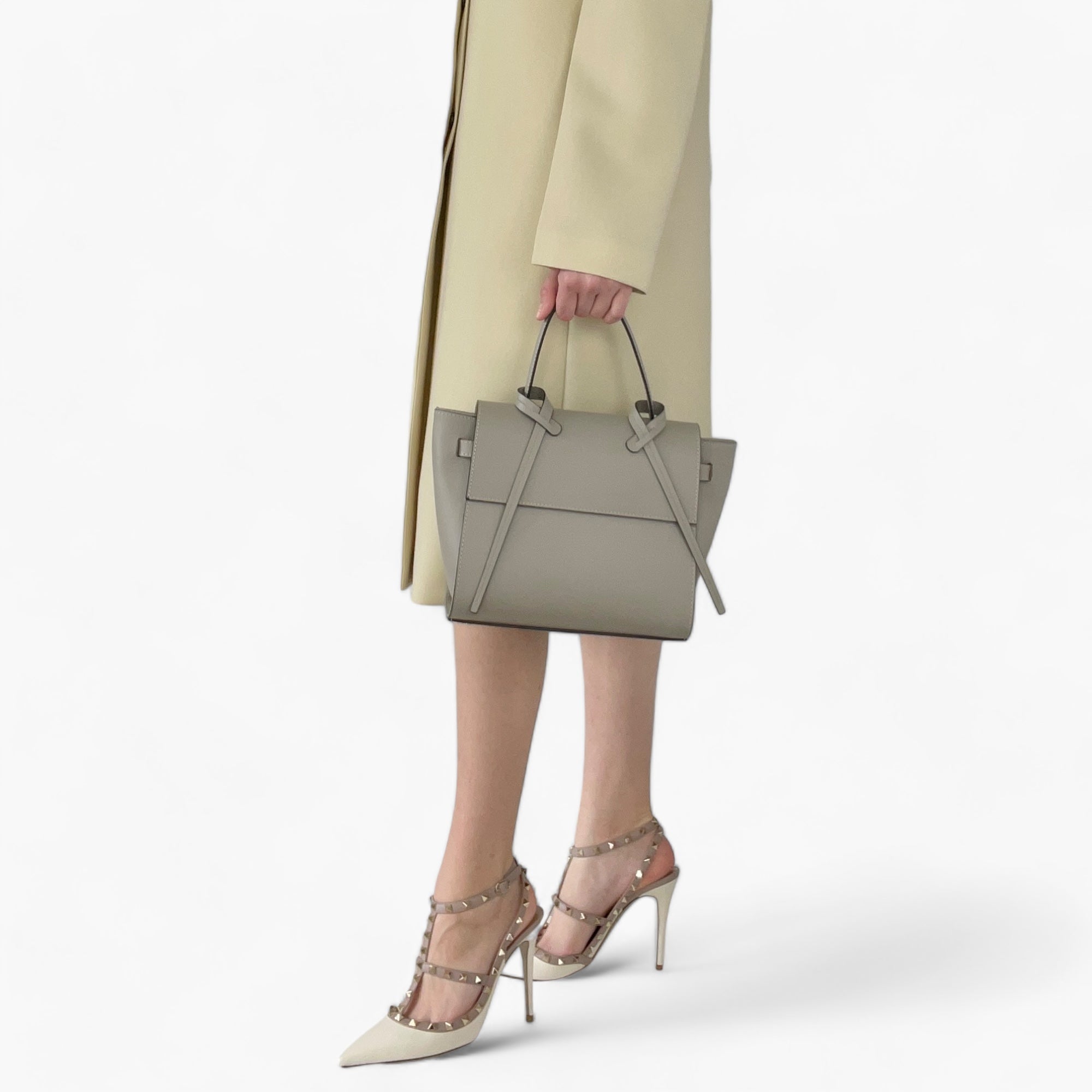 No. 229 Taupe Tote Bag - Italian Leather | Noirblanc