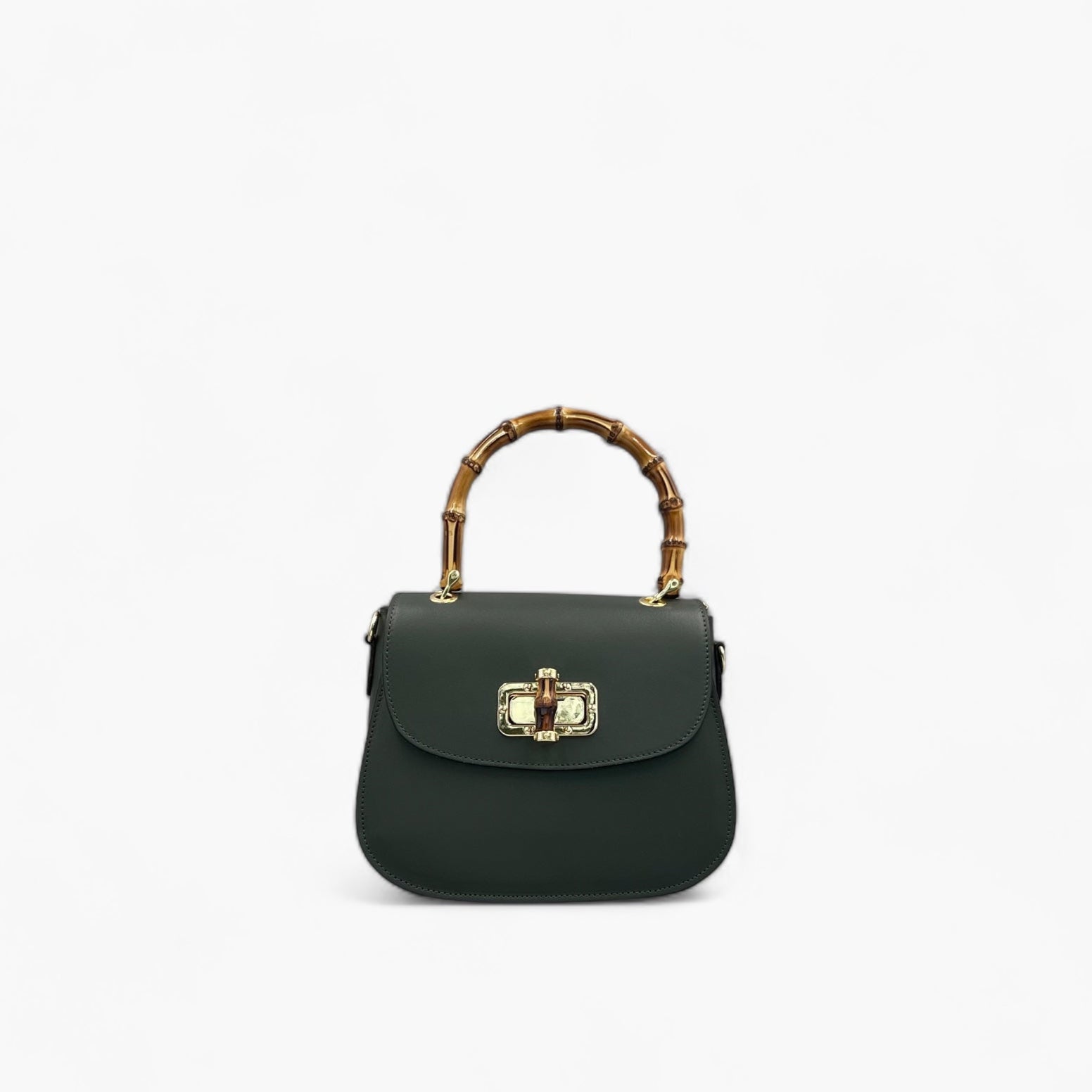 Noirblanc No. 266 Tote Bag in Dark Olive - Handcrafted Luxury