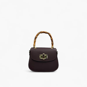 Noirblanc No. 266 Tote Bag in Bordeaux - Elegant Handcrafted Design