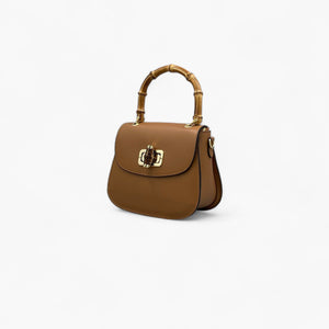Noirblanc No. 266 Tote Bag in Camel - Handcrafted Italian Leather