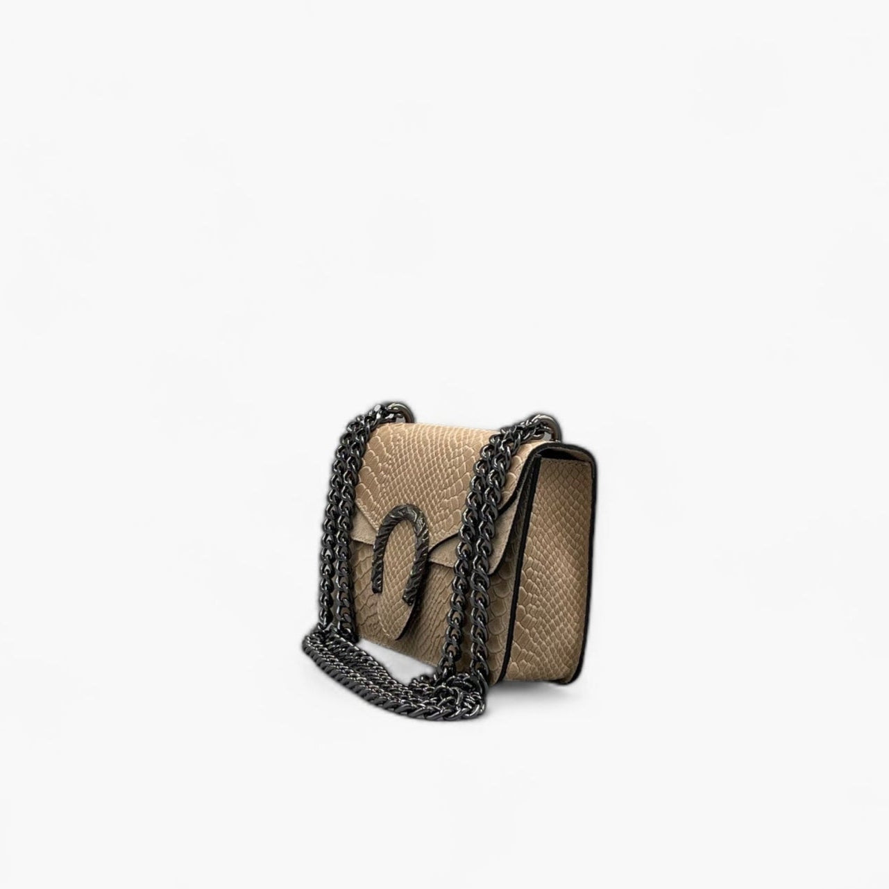 Noirblanc No. 235 Mini Shoulder Bag in Sand - Italian Craftsmanship