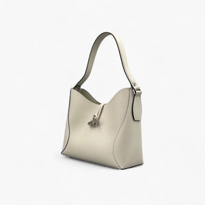 No. 224 Limestone Shoulder Bag - Italian Leather | Noirblanc