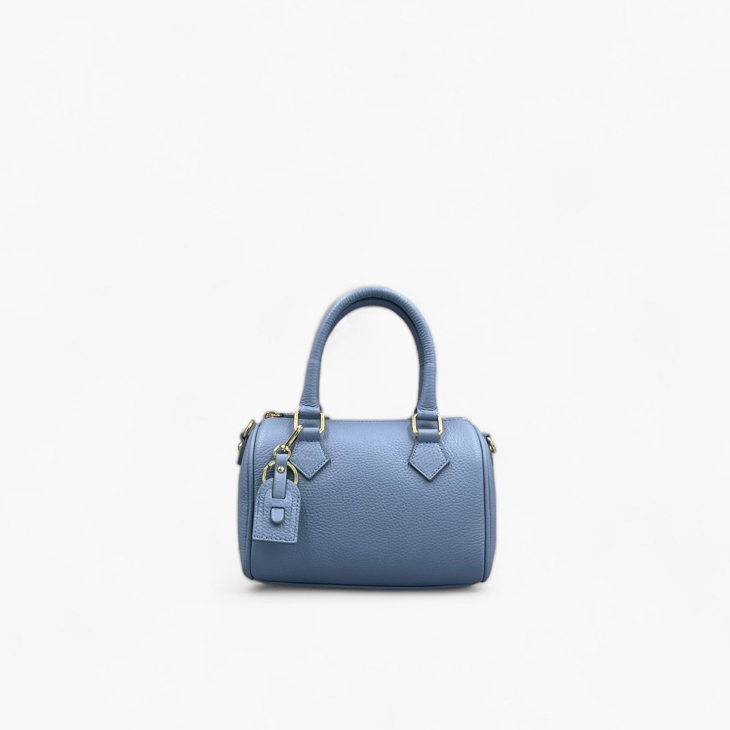 No. 231 Babyblue Mini Bowling Bag - Italian Leather | Noirblanc