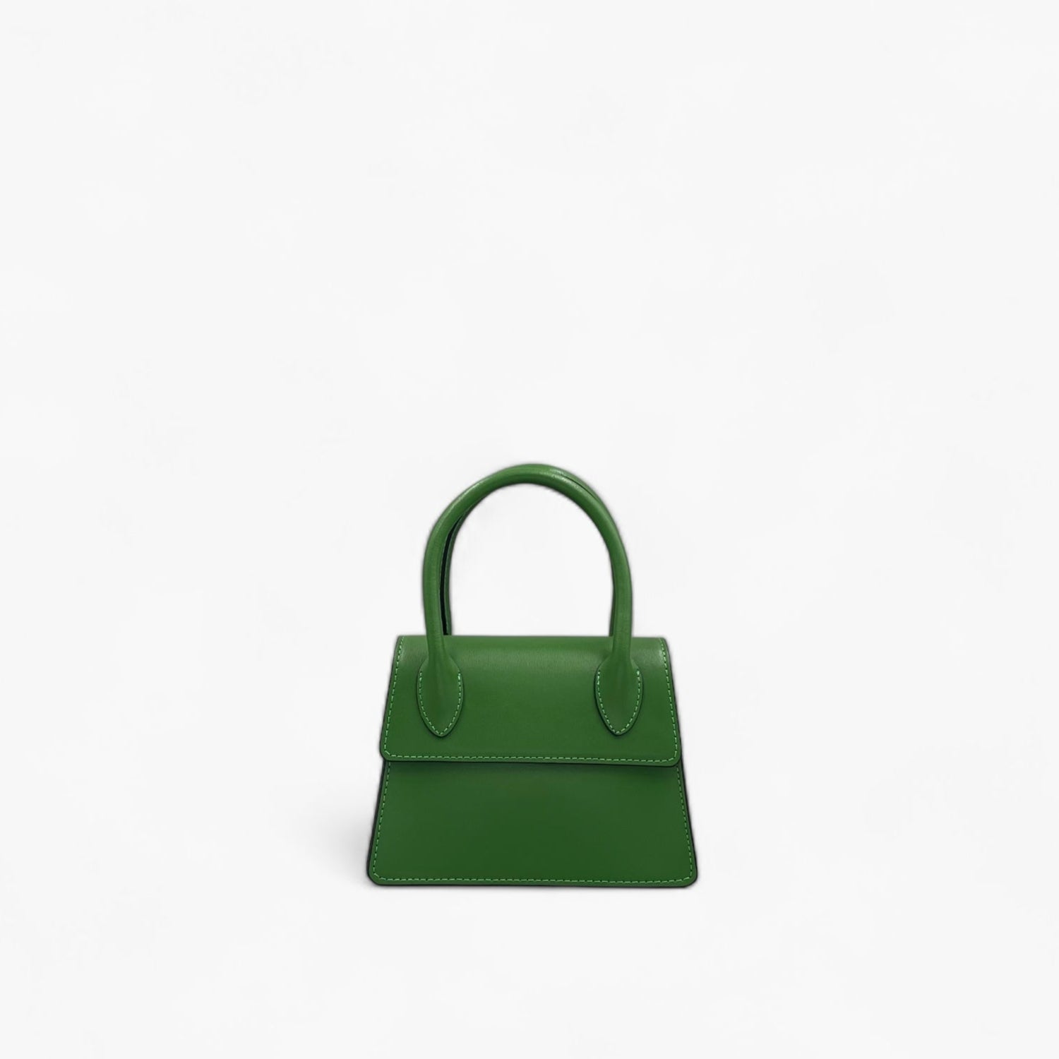 No. 2 Green Mini Tote - Italian Leather | Noirblanc Luxury Handbags