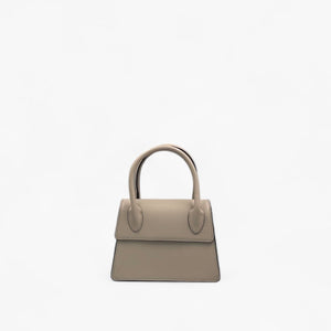No. 2 Taupe Mini Tote - Italian Leather | Noirblanc Luxury Handbags
